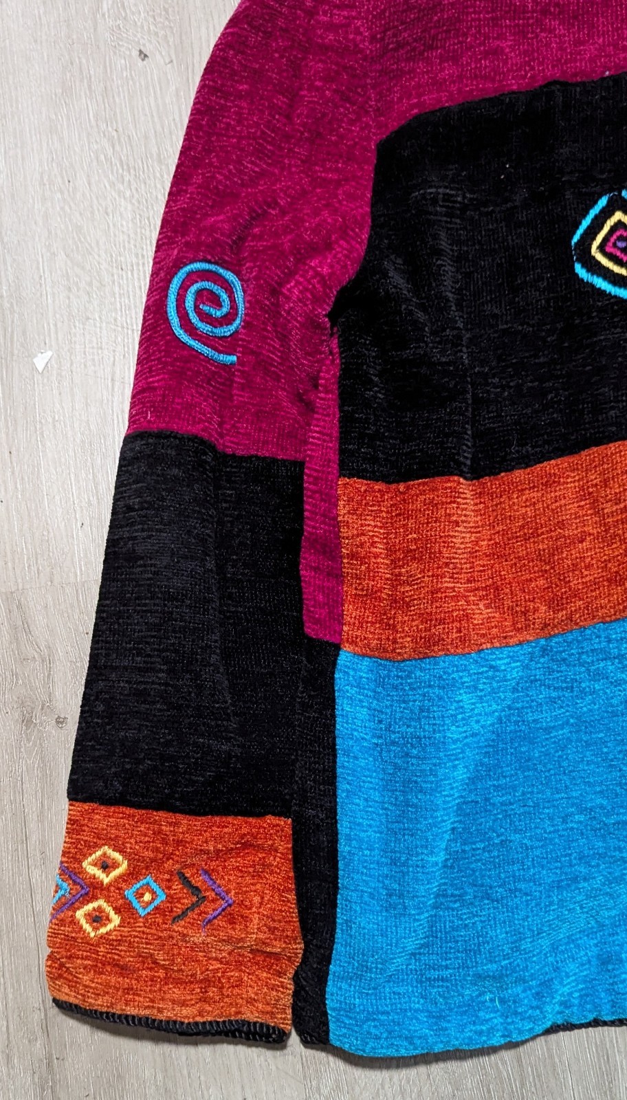 Allure Vintage Patchwork Chunky Button Up Women's… - image 9