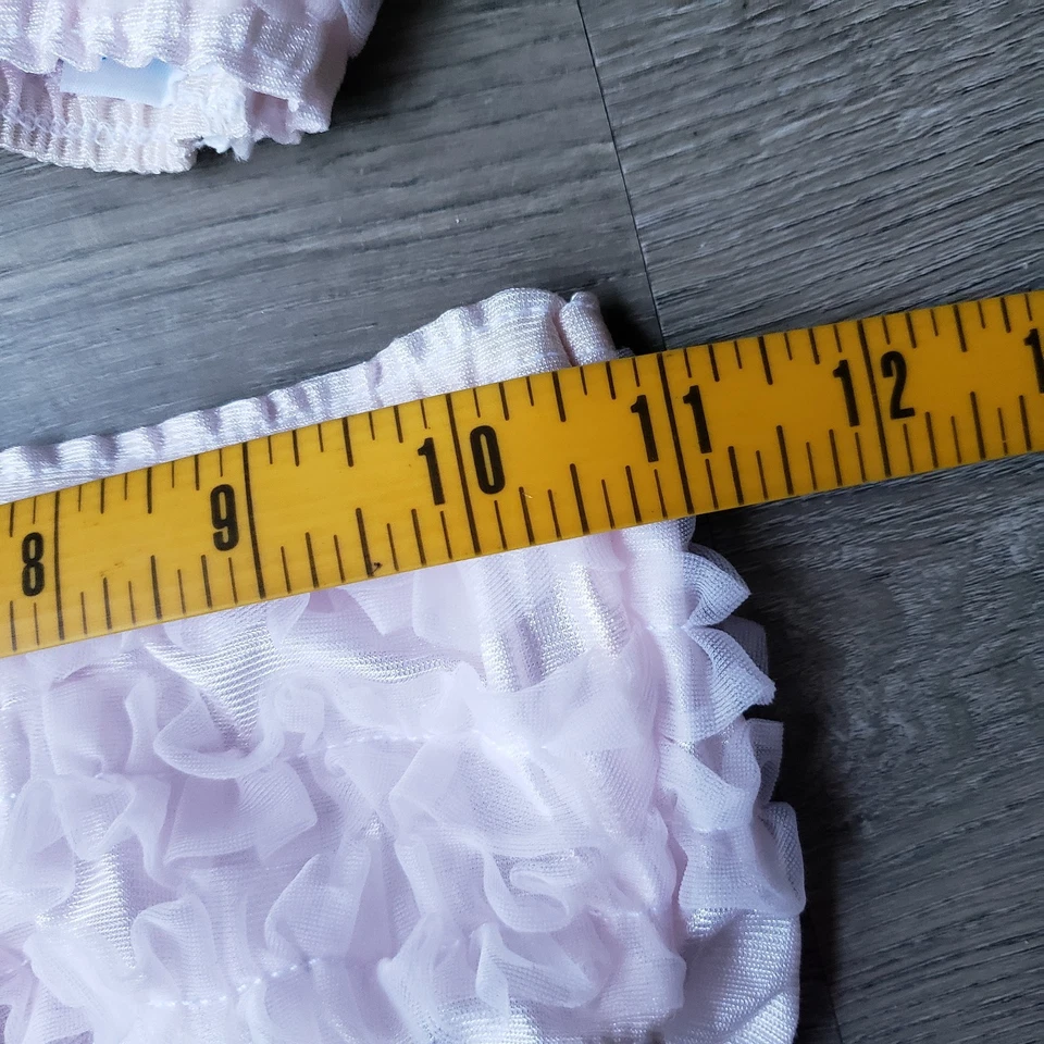 NEW Laura Dare Pink Ruffle Panty Bralette Top Set Girls Sz 8 Elastic Waist NWOT - Image 4 of 4