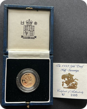 1993 Proof Half Gold Sovereign