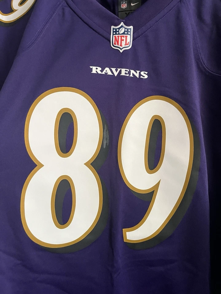 Camiseta Nike On-Field Baltimore Ravens Steve Smith Sr #89 púrpura NFL para hombre talla XL Foto 4 de 4