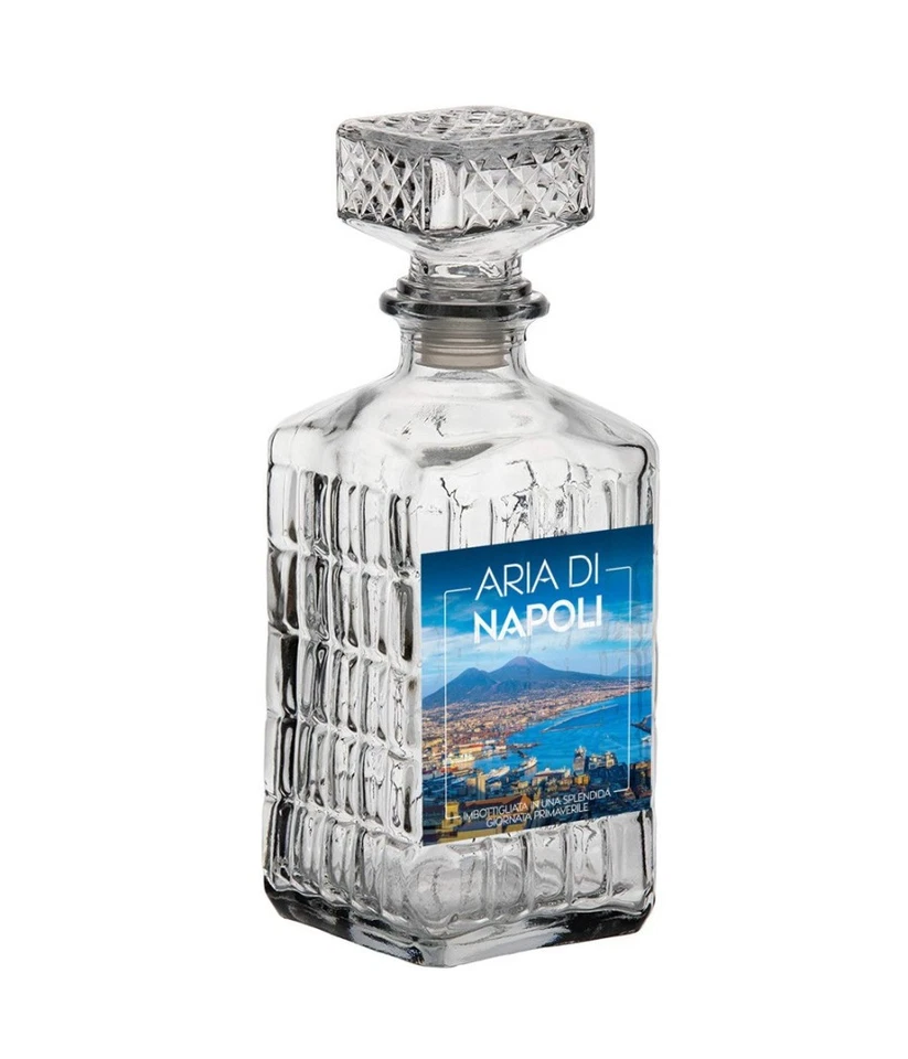 TRADE SHOP TRAESIO Aria Di Napoli Bottiglia Decorativa Contente Aria Della Città Partenopea 23x9x9