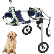 2-Wheel Canine Cart Lightweight Durable for Hind Leg Injury Recovery