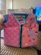 SwimWays Child Mermaid and Shell Swim Vest /Ages 2-4 /Swim Step 2 Life Jacket