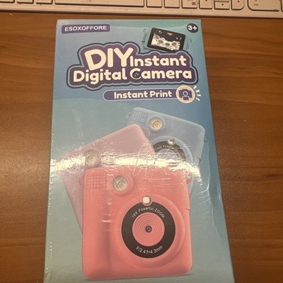 ESOXOFFORE Kids' Digital Camera ABS-681 DIY Instant Print, Blue