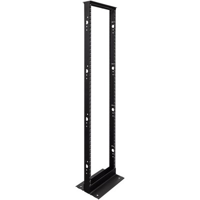 NavePoint 2 Post Open Frame Server Rack for 19 Inch Equipment, AV, Networking,