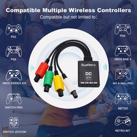 Wireless Controller Adapter - Support Firmware Upgrade, Dual-Mode BT, Keymap ...
