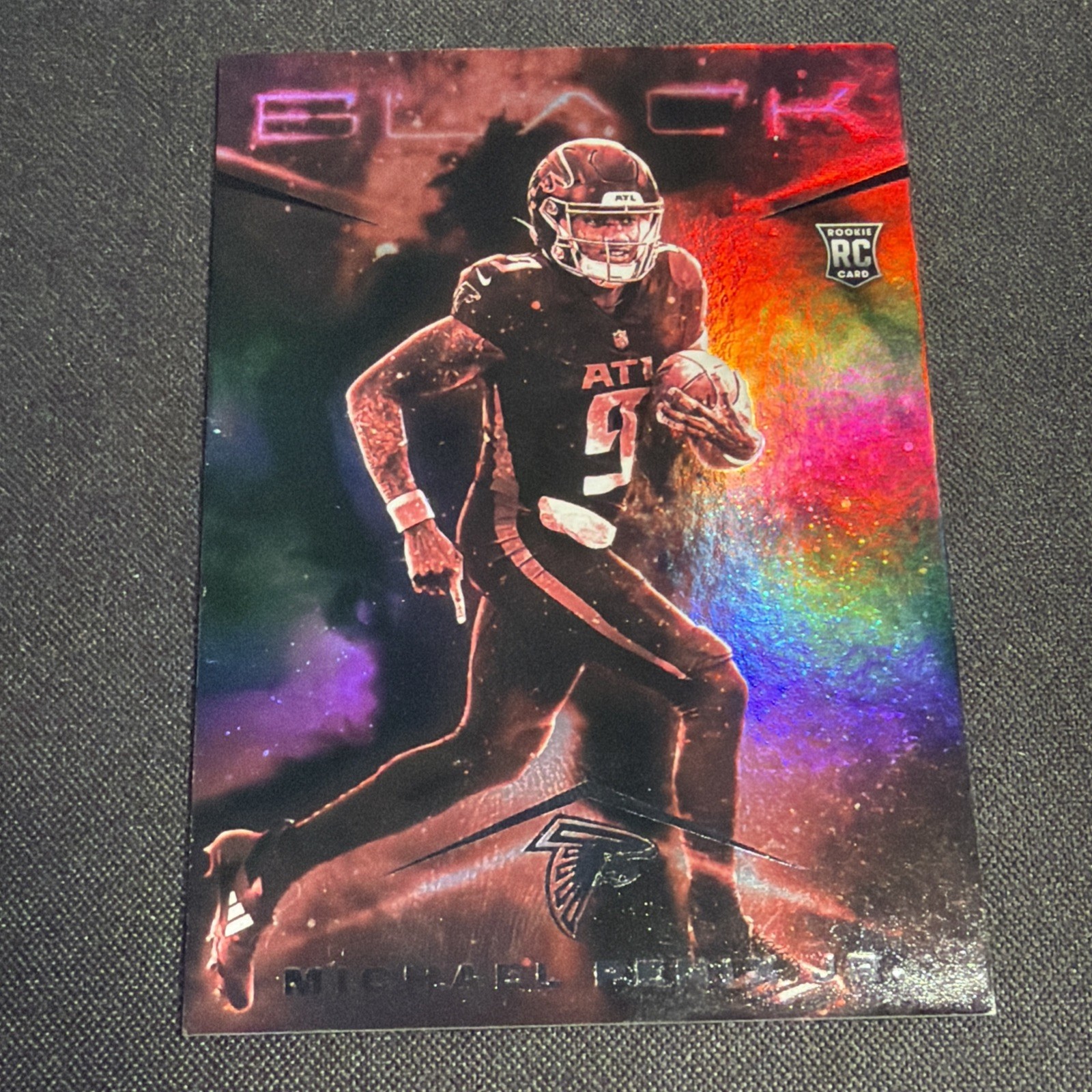 Michael Penix Jr. 2024 Panini Black Smoke Screen Rookie RC Case Hit SSP #SM-MPJ