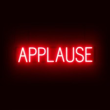 SpellBrite APPLAUSE Sign  Neon Applause Sign Look, LED Light  31.0" x 6.3"