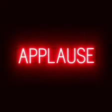 SpellBrite APPLAUSE Sign | Neon Applause Sign Look, LED Light | 31.0" x 6.3"