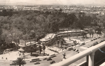 #ad Alameda Central Public Park Mexico City Mexico RPPC Posted 1951 $17.99