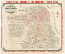 1901 'Crocker's Guide Map of the City of San Francisco' - Pre-Earthquake & Fire