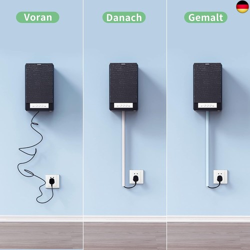 MUDEELA Kabelkanal Klein, 3.2M Mini Kabel Verstecken, Kabelschacht zum - Bild 3 von 6