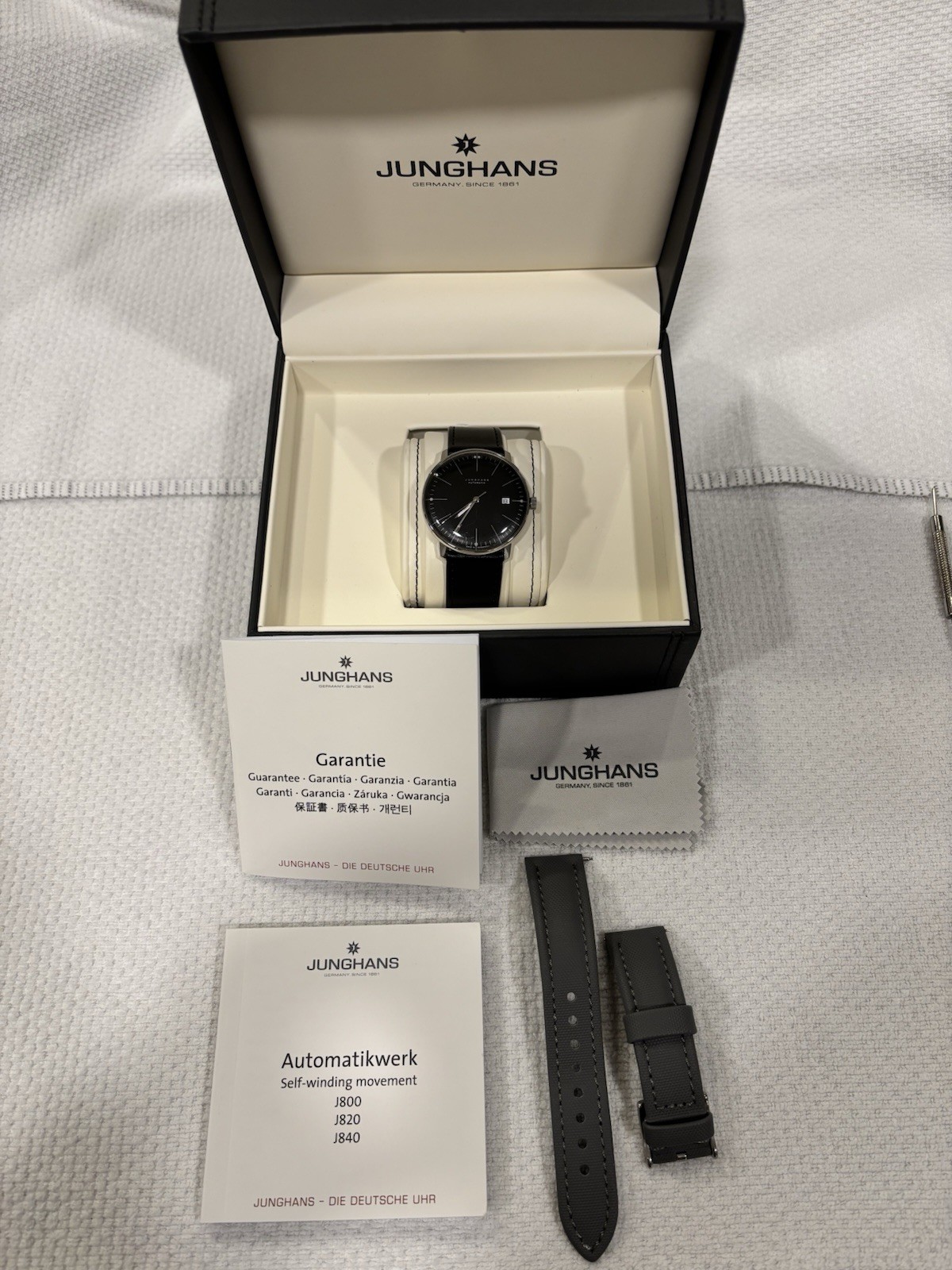 Junghans Max Bill Automatic Black Dial Stainless … - image 1