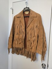 vintage rancher suede leather fringe jacket by VASQUEZ Size 42