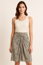 Brett Harrison Silk A-Line Mini Skirt Abstract Print Size 8 Vintage