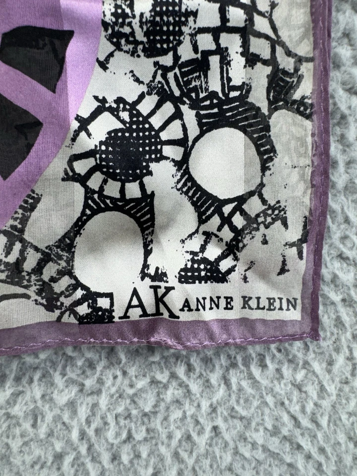 AK Anne Klein Multicolored Long Rectangle Scarf POG - Image 3 of 4