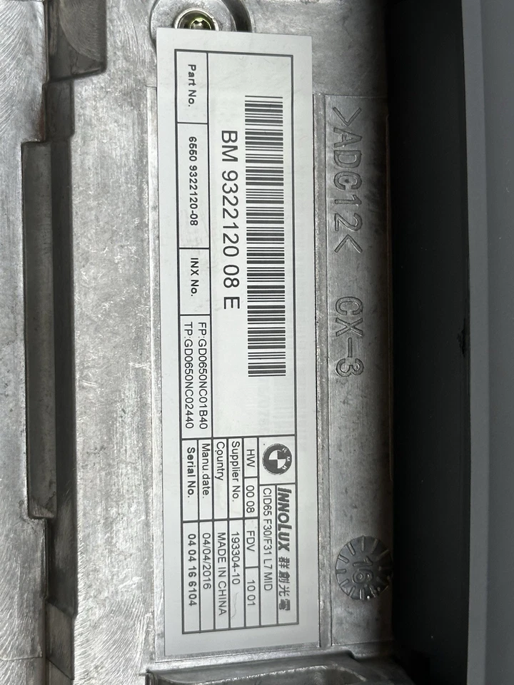 BMW F30 F32 F34 F31 Navi Display 6,5" Monitor - Bild 4 von 4