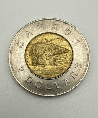 1996 Canada 2 Dollars Polar Bear Coin CC4
