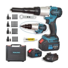 2-IN-1 Cordless Rivet/Rivet Nut Tool Electric Rivet Nut Gun For Nuts 10/24", ...