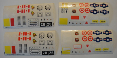 Fisher Price - 1985 - Original Stickers - Construx Mobile Missiles Interceptor