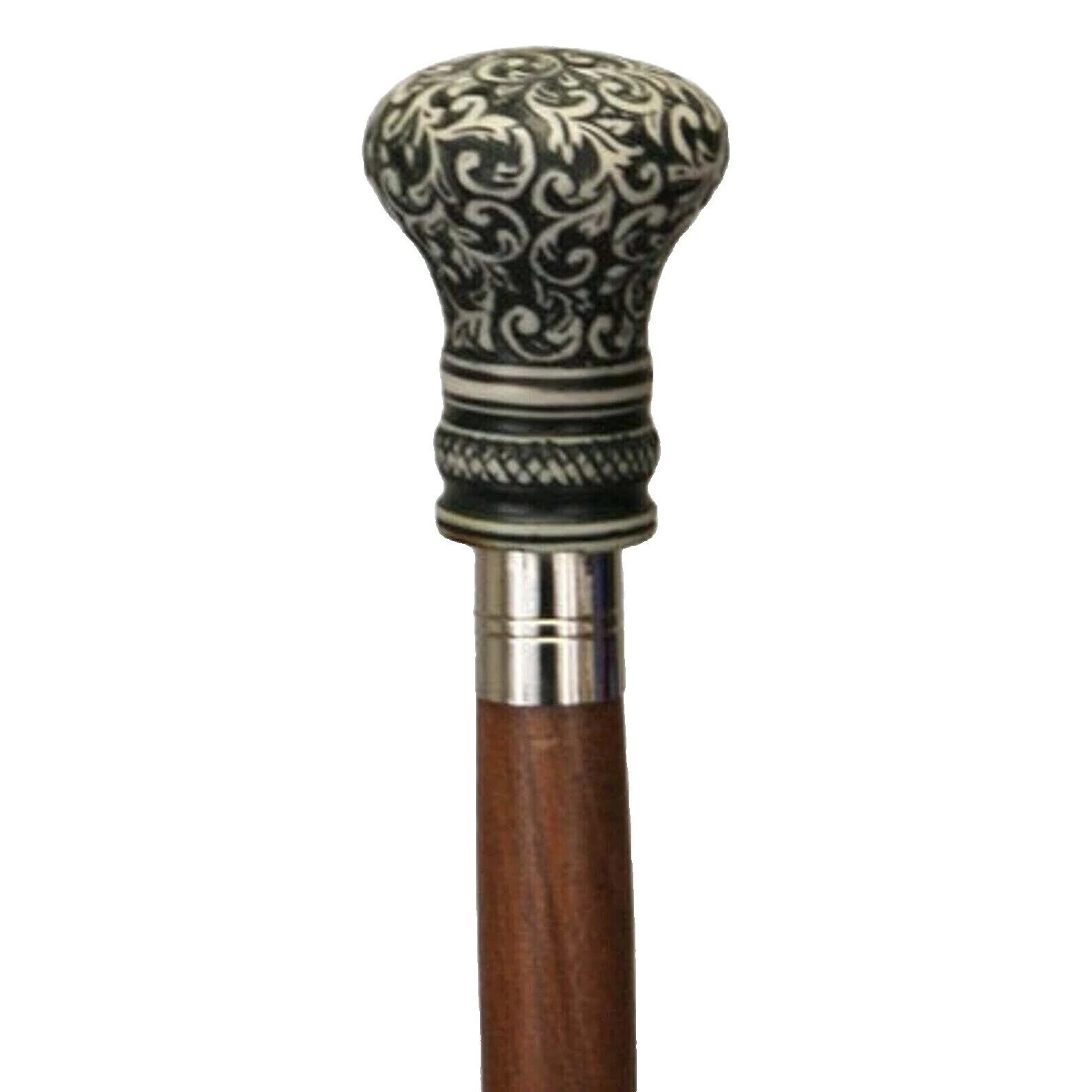 Vintage madera Handmade Mujeres Bastones y palos para caminata