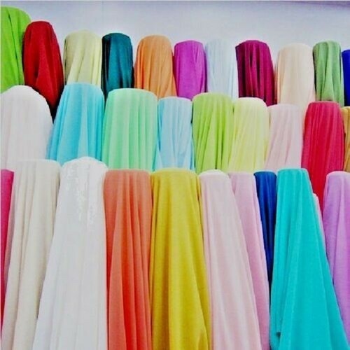25 YARDS Poly poplin POLYESTER FABRIC TABLECLOTH TABLE OVERLAY DRESS 60" 25 COL - Picture 3 of 26