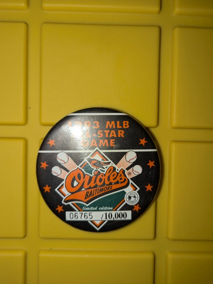 1993 MLB All-Star GAME Button Pin 02050/10,000 made Baltimore Orioles Limited - Image 3 of 3