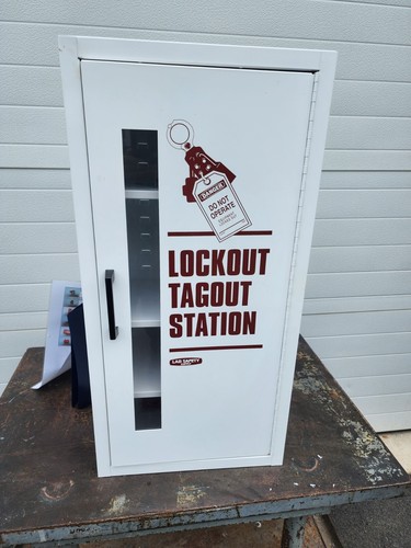 Lab Safety Supply Lockout Tagout Station Cabinet 9-5/8" x 15" x 30-1/4" - Picture 2 of 10