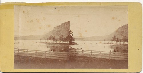 Bryant Pond Oxford County Maine ME Stereoview c1870 - Picture 2 of 4