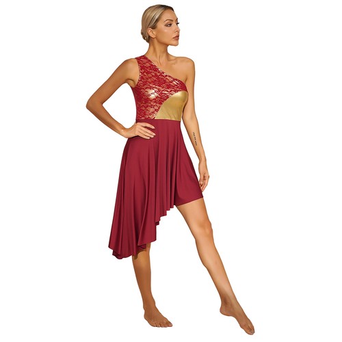 Women Sleeveless Lyrical Dance Costume Liturgical Church Praise Dance Dress - Picture 12 of 74