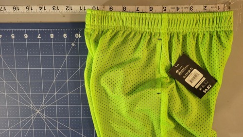 Athletic Works NEW♈Boy's Silky Mesh shorts w/pockets size S~neon green - Picture 4 of 4