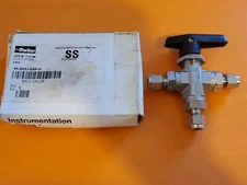  Parker Instrumentation Ball Valve  4A-B6XJ-SSP-H  SS 1/4" Compression 