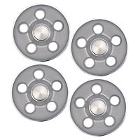 1970 Models Rallye Wheel Center Caps Light Argent Silver Set Of 4. Yr1 3461066