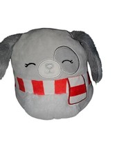 Squishmallow IVY grey dog 7-8" Winter Plush AUTHENTIC Kellytoy Christmas Holiday