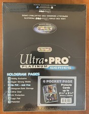 100 NEW Ultra Pro 6 Pocket Pages Platinum Series, Cards, Photos up to 2.5X5.25