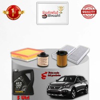 Set Service 4 Filter Und ÖL Peugeot 3008 II 2.0 Bluehdi 100KW 136CV Von 2016>