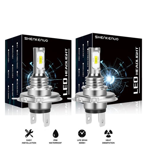 For Yamaha FZ1 FZ6R FZ07 FZ8 FZ09 - 2X 9003 H4 LED Headlights Bulbs White REN - Picture 2 of 12