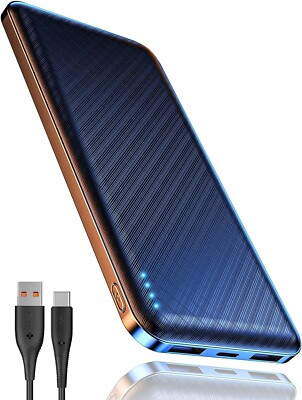 Powerbank 10000mAh Ultra Slim Leichte Power Bank mit USB C Extern Akku B315