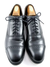 Allen Edmonds  "Fifth Avenue" Cap-Toe Oxfords 10.5 B Black  Made in USA  (561N)