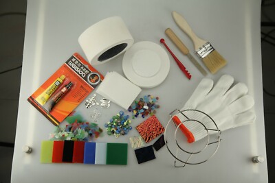 Professional Large Microwave Kiln Kit 14pcs Set DIY Jewelry Glass Fusing Kiln