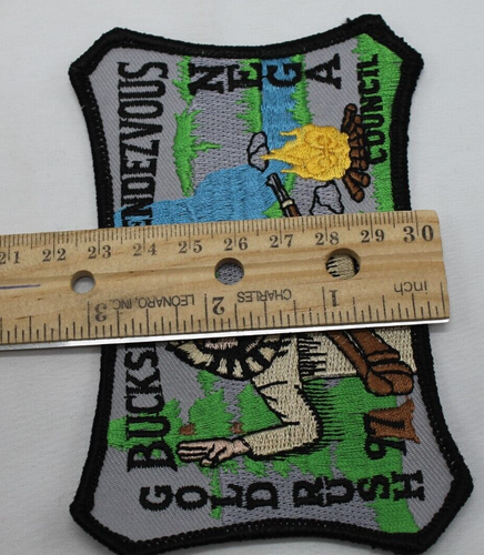 Vtg Northeast Georgia Buckskin Rendezvous Gold Rush 1997 Boy Scouts Patch BSA - Picture 5 of 5