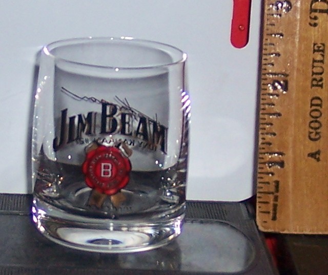 JIM BEAM DARIO FRANCHITTI COLLECTIBLE SHOT GLASS eBay