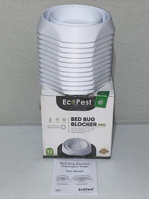EcoPest Supply Bed Bug Blocker Pro Interceptor Trap Pesticide Free 12 Pack Reuse