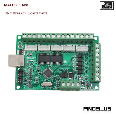 MACH3 5 Axis CNC Breakout Board Card 1000KHz USB CNC Motion Control Card