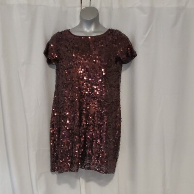 brown neutral dress L'AGENCE Taru Button-Front Mini Dress In Sepia Brown/Gold