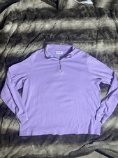 Vintage Y2K Blair Three Quarter Zip Pullover Purple