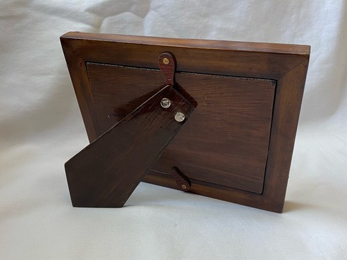 Egyptian Wood Paua Shell Inlaid Handmade Picture Frame 7" X 5.25" # 1570 Wow. - Picture 4 of 5