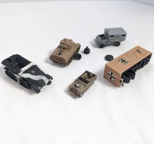 Various Manufacturers LOT OF HO SCALE MILITARY VEHICLES & Parts