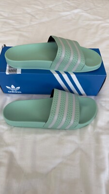 Green Adidas Slides Colours Adidas Adilette Men's Slides — Blush