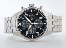 IWC Pilot Chronograph Fliegeruhr, Ref IW377704, Men’s, Stainless Steel, Day-Date 10
